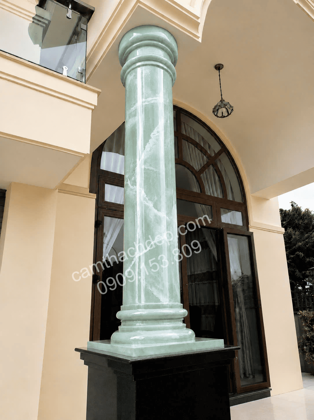 Cột Sơn Giả Đá Xanh Ngọc - cẩm thạch đẹp