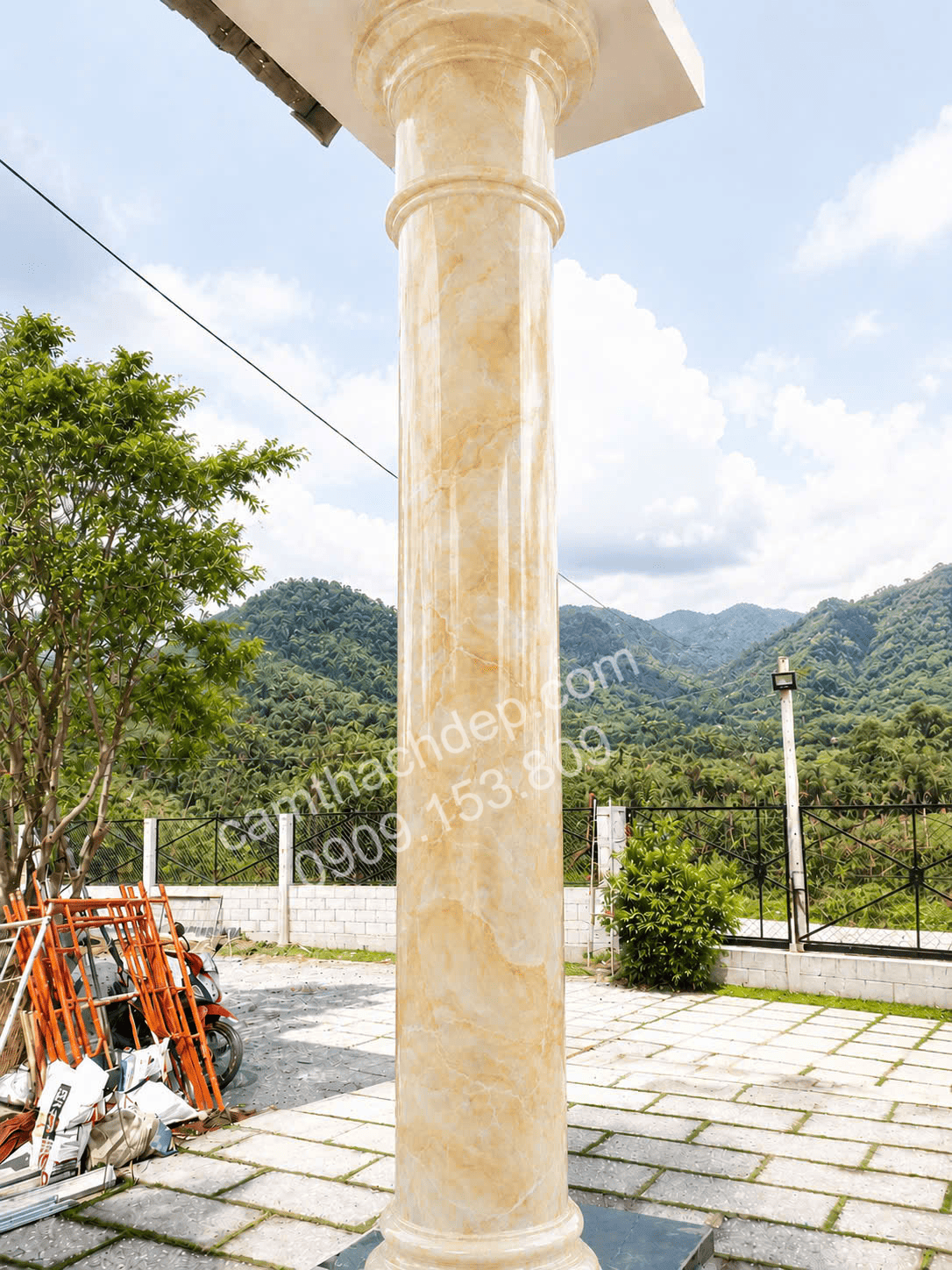 cột giả đá cẩm thạch phổ thông