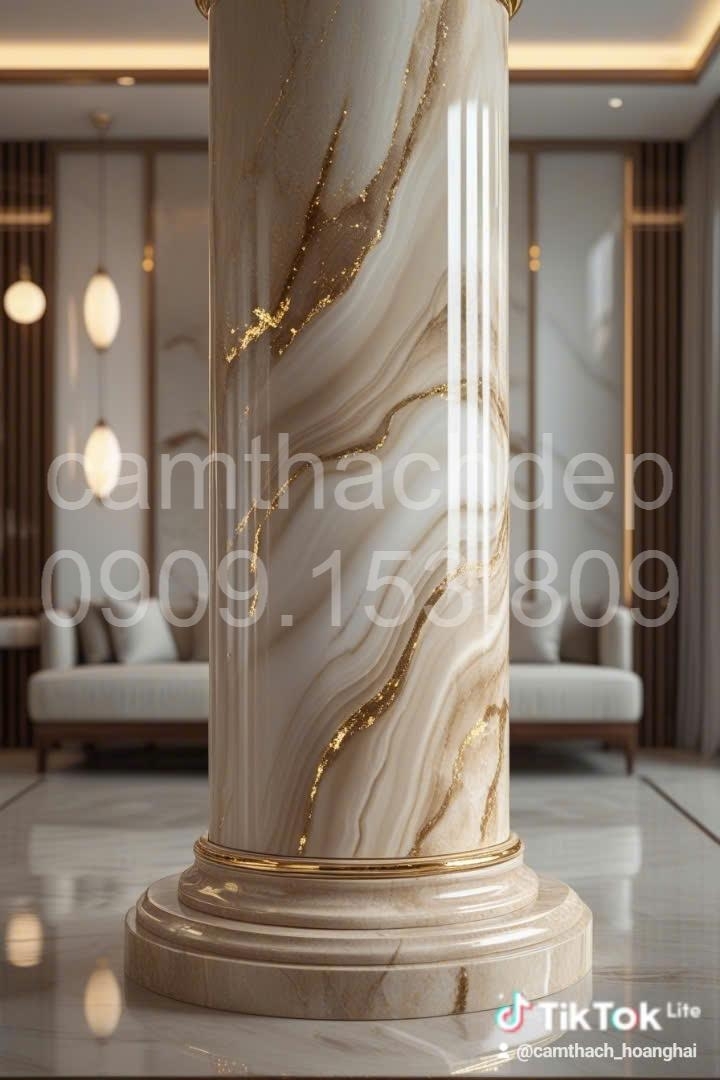 CỘT GIẢ ĐÁ "HOÀNG KIM THẠCH VÂN"