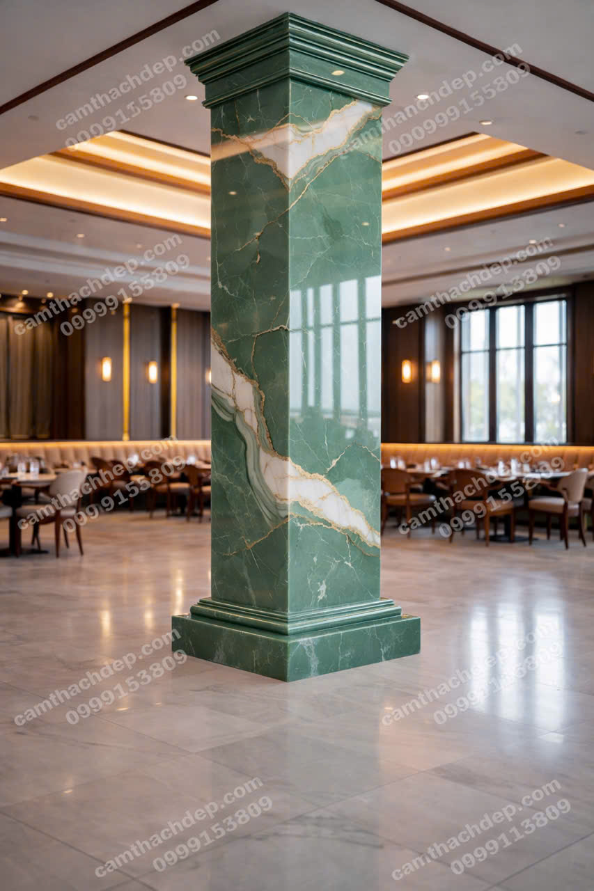 Giả đá cẩm thạch cao cấp xanh ngọc