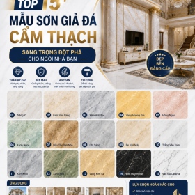 Top 15+ Mẫu Sơn Giả Đá Cẩm Thạch Sang Trọng Đột Phá Cho Ngôi Nhà Bạn